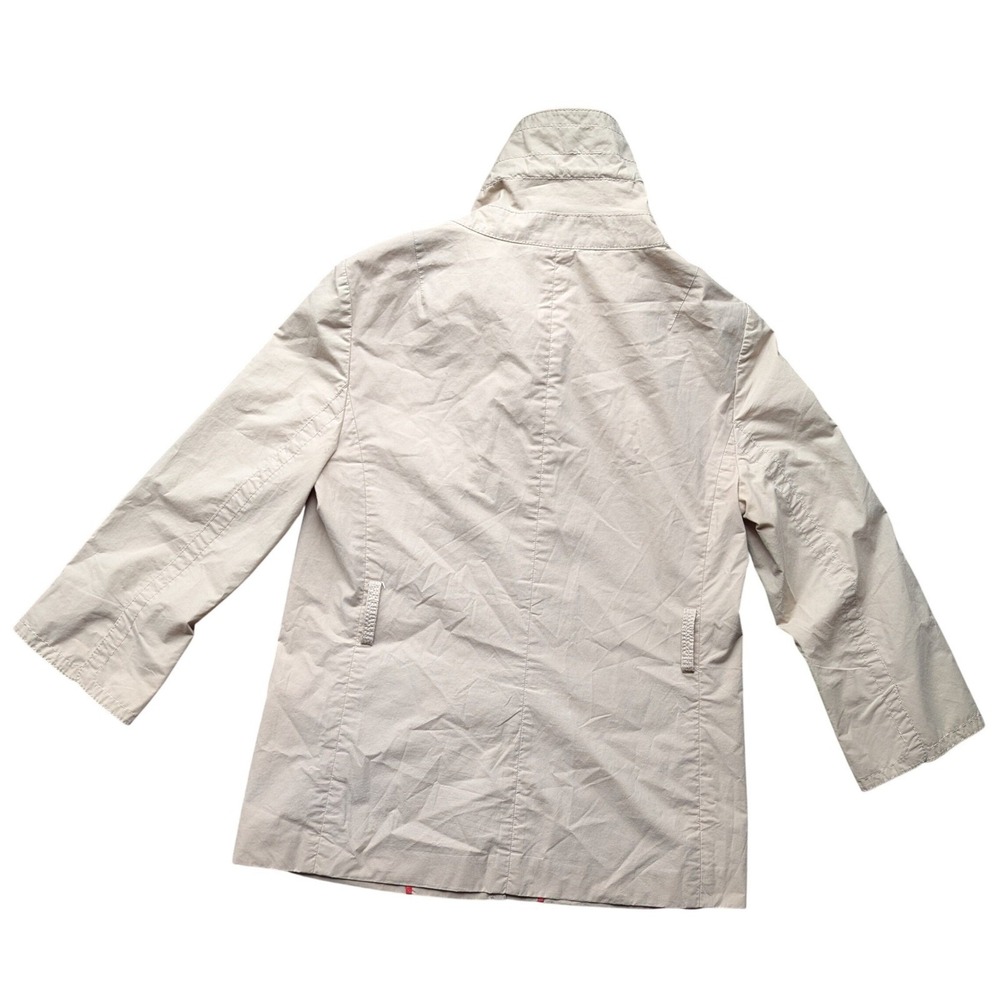 J.Crew Womens Tan Cotton Field Jacket Drawstring Funnel Neck Size 2Preppy Costal - Picture 7 of 7